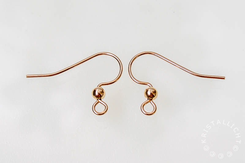 Gold Filled 14/20 oorhaken met bolletje 3 mm -1 paar