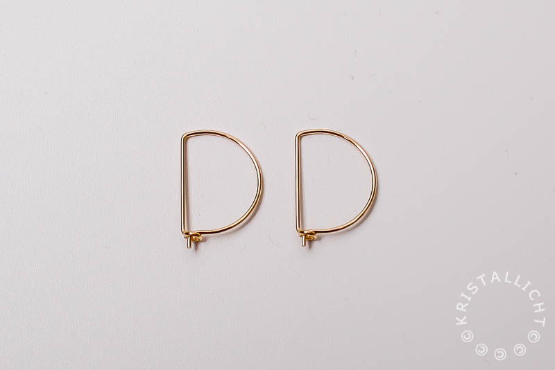 Gold Filled 14/20 - beading hoop nr 3 - 50 mm - 1 paar