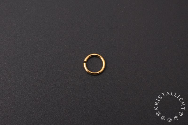 zilver verguld (1 micron) - montage ring - rond 5 * 0,7 mm - 1st.
