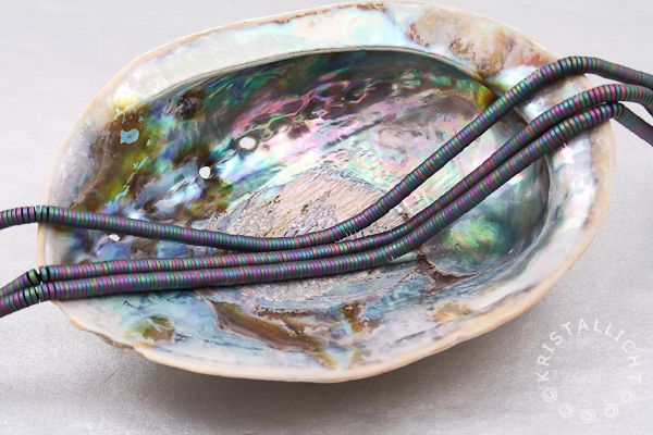 hematiet - multicolor - spacer 4 mm - 1 streng
