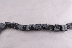 HOBS01-2t sneeuwvlok obsidiaan kralen